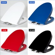 변기 커버 화장실 교체 화이트 소V형 좌변기 호텔 인테리어 시트, 1개, J. 요소포름알데히드 대형 U자형 흰색