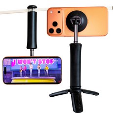 알로토 클립포드 맥세이프 스마트폰 미니 삼각대, 블랙