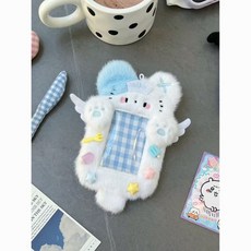 마켓로그 귀여운 동물 케이스 아이돌 사진 카드 홀더, 엔젤 고양이