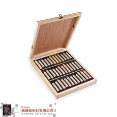 Sennelier申內利爾專家級油性軟粉彩木盒裝(基本色36色)，色彩飽和、質地細膩，適合專業藝術家與繪畫愛好者, 1個, 36
