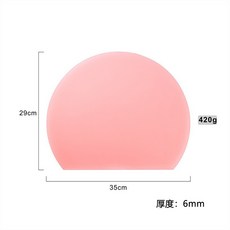 半圓形半透明菜板，附尺寸標示 (30cm 26cm 4.5mm厚), 1個, PP菜板【大號】【粉色】,圓形