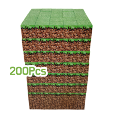 미마루 월드 자석블록 확장판 200pcs 자석블럭 리필 세트, 1세트, 잔디 200pcs