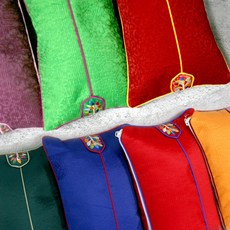 국산 꽃담음 면 메밀 경추베개 Flower Pillow 반달형 메밀베개 목베개 수면 숙면 낮잠 베개, 1개, 보라 Purple