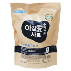 아침애사료 오리 연어 감자 수제사료, 식욕회복(저알러지), 1kg, 1개