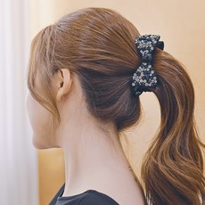 Miss21 水鑽蝴蝶結造型髮夾(hp1404)