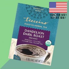 티치노 로스팅 허브 티 단델리온 다크 로스트 카페인 프리 티백 10개 2.12온스 60g Teeccino Organic Roasted Herbal Tea Dandelion Da, 티치노 로스팅 허브 티 단델리온 다크 로스트 카페인 프