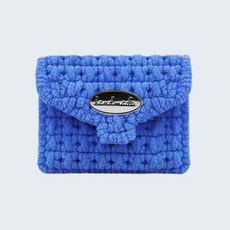 네트공예 DIY 세트 - 카드 지갑 만들기 망스티치 재료 루이_handmade 타원 실버 팬던트, 16. P-15 블루, 1개