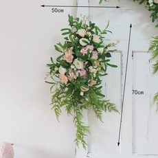 프리미엄 40cm 수국 웨딩 촬영 조화 피어리스, 21