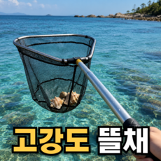 토글리 분리가능 접이식 물고기 바다 해루질 낚시 뜰채, 블랙