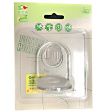 家而適 黏樂趣 水晶沐浴乳架 單罐壁掛架 免釘免鑽 浴室收納, 透霧, 4個