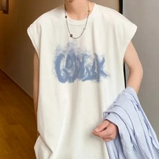 【khs_lin】夏季新款青少年港風潮流無袖背心：簡約百搭，運動健身內搭打底衫