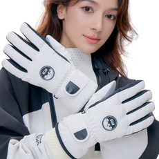 NY20 패밀리 남여공용 스마트터치 방수 겨울 방한 스키 보드 캠핑 장갑 NY-B2376, 화이트, 1개 화이트, 1개