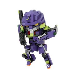에반게리온 SD EVA-001 조립 빌딩 블록 키덜트 취미 장식품, 1개