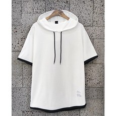 Uniwo簡約短袖 20支單面連帽T