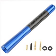 3.5cm/8cm/12cm 자동차 호환 숏 라디오 안테나 검은 지붕 공중 FM/AM 금속 수신, Blue 12cm