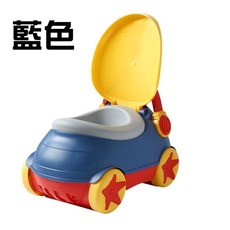 lilikoko 哩哩摳摳 小汽車坐便器 藍色 灰色