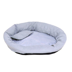 毛絨寵物窩/寵物床, 紫色,灰色, 1個