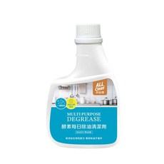 【多益得】ALL Clean酵素每日除油清潔劑、濕紙巾, 酵素每日除油清潔劑360ml圓蓋補充瓶/