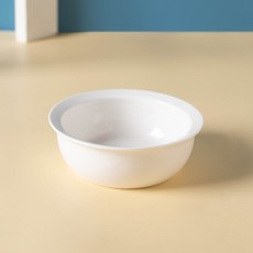 寵物碗 陶瓷食盆, 1個, 純白小號反口碗（11x11x3.9cm）