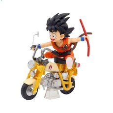 七龍珠 孫悟空 龜仙人 機車模型 公仔 擺件 黑色 13cm, 1個, 機車龜仙人【簡裝】
