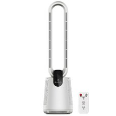 프리미엄 BLDC모터 LED 12단계 풍량 리모컨 원형 날개없는 선풍기, EU-5915DC
