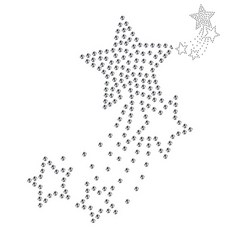 핫픽스 의류리폼 모티브 star-009, Pink