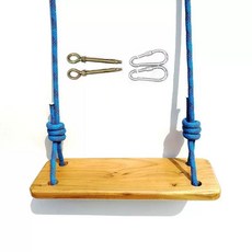 야외 설치 체인 그네 놀이터 포토존 단좌판 교체 가능한 천장형 흔들 그네, 1개, 느릅나무 어린이용 45x16cm + 실내 액세서리