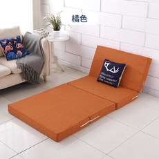 접이식 사무실 낮잠 캠핑 매트리스 싱글 매트 쿠션 10CM, 감귤류(색상)