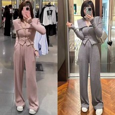 부츠컷트레이닝 세트 밴딩 밴츠 여성 트레이닝복 셋업 츄리닝