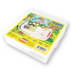 종이나라 강아지 만들기 클레이 + 케이스 세트, 빨강 + 노랑 + 흰색 + 검정, 80g, 2개