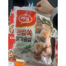하림 한입쏙 닭가슴살 스파이시 코스트코 다이어트식품 단백질 닭가슴 맛있는 1.2kg 무항생제 1개 ~3개, 3개