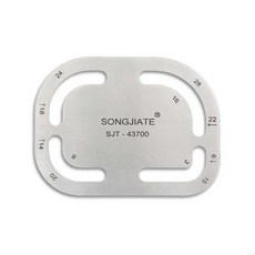 가죽 크래프트 둥근 도구 템플릿, 1. Rounded formwork rul, 1개