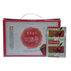 듬뿍농원 무안 황토 레드 비트즙 100ml 50팩 붉은맛이 살아 있는 국내산 비트, 50개