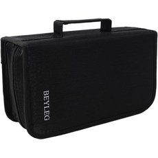 BEYLEG 128 용량 DVD 홀더 보관 케이스 CD VCD 지갑 블루레이 미디어 정리 지갑블랙, Gray