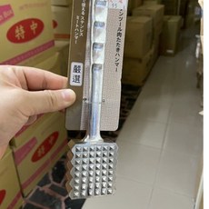 金屬肉鎚 食材拍打器, 1個, 金屬中肉鎚