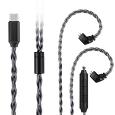 3APLUS F4 QDC Type-C Litz 리케이블 이어폰 케이블 마이크 부착 통화 대응 4심