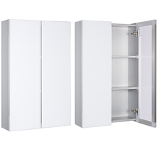 샘바스 화이트장 (1~3일 이내 출고) 500 600 욕실장 여닫이 이쁜 인테리어 수납 화장실, W500xH800, 1개