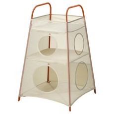 IKEA TIGERFINK 分格式收納組 貓屋玩具收納架 寵物屋 2025新品 米橘色, 2025新品 米橘色 不合併其他商品, 1個
