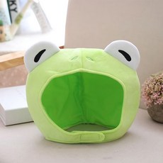 파티팡 큐티 후드모자 [아기 개구리] 귀여운 캐릭터모자 사진소품 얼굴 인형모자 파티모자 동물모자 개구리모자, 2개, 그린