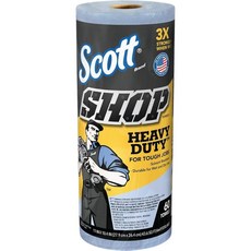 KIMBERLY-CLARK PROFESSIONAL Scott 프로 샵 타월 1겹 블루 26.7 x 27.9cm(10 2/5 11인치)