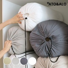 아토앤알로 빌리프 항균 알러지케어 진드기방지 이불 옷장 캠핑 수납 정리함 파우치 S, 빌리프 파우치-스노우화이트 S