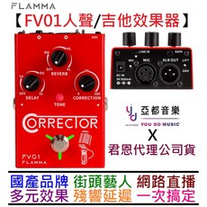 Flamma FV01 人聲 主唱 吉他 效果器 Delay Reverb 幻象電源 街頭藝人 直播, 1個, 單購買主機
