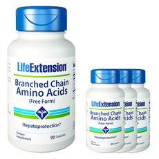 LIFE EXTENSION 支鏈氨基酸膠囊, 90 件, 4個