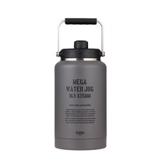 카고컨테이너 3.8L 대용량 캠핑 워터 저그 휴대용 물통 보냉 보온 물통, 1개, 그레이