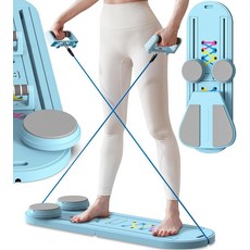 필라테스 보드 리포머 기계 세트 접이식 홈 장비 6in1 다 슬라이딩 여성남성용 휴대용 운동 2025 프로 버전 3001110, 필라테스 보드 리포머 기계 세트 접이식 홈 장비 6in