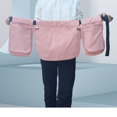 앞치마 주머니 포켓 카페 허리앞치마 공방 주방 전대 목공 방수 허리가방, 1_핑크 방수 2소가방+1대가방