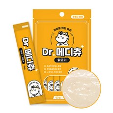 닥터 메디츄 고양이 습식 파우치 간식 위장 닭고기 60g (10gx6개), 1