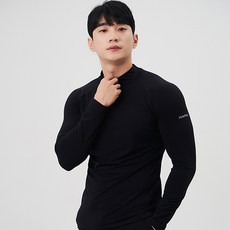 펌핑 남성 기모 골프이너웨어 국내생산 터틀넥