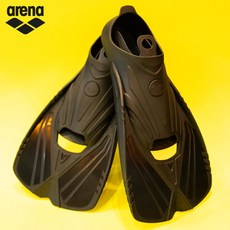 아레나 숏핀 훈련용 오리발 AF03, 245, 블랙