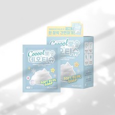 멈칫 쿨 뽀송 데오티슈 소프트블루솝 10매, 1개, 70g